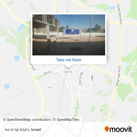 Kiryat Gat Railway map