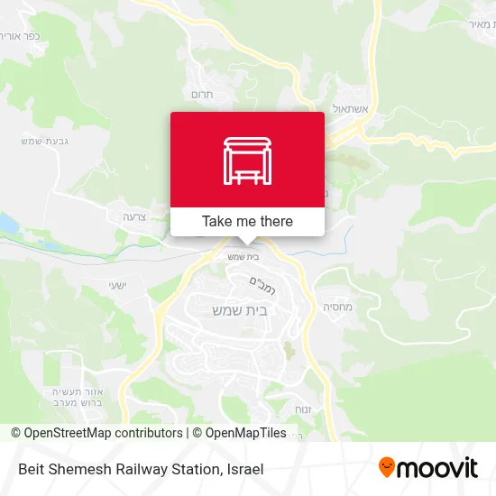 Beit Shemesh Railway Station map