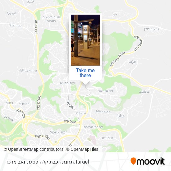 תחנת רכבת קלה פסגת זאב מרכז map