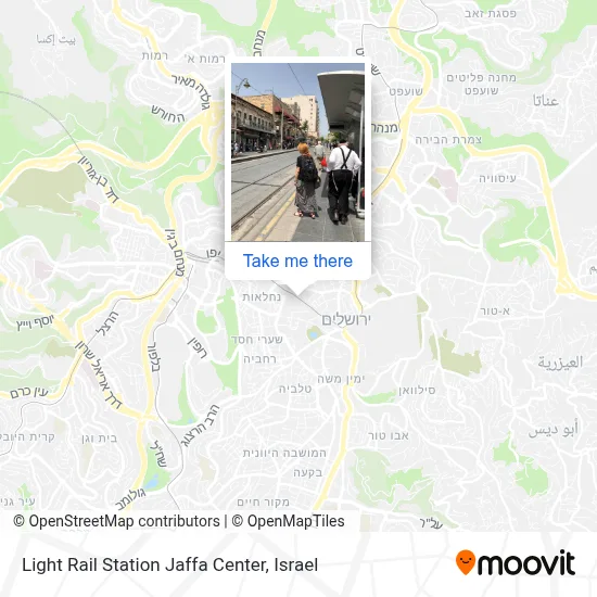 Light Rail Station Jaffa Center map