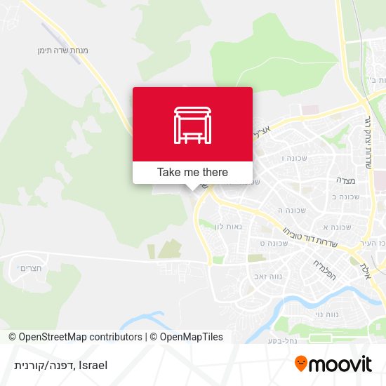 דפנה/קורנית map