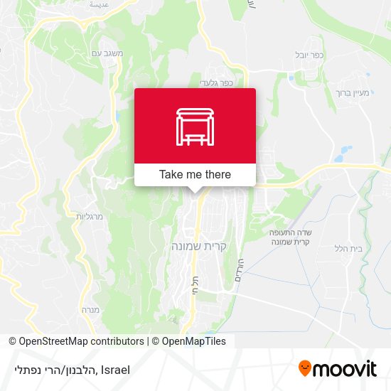 הלבנון/הרי נפתלי map