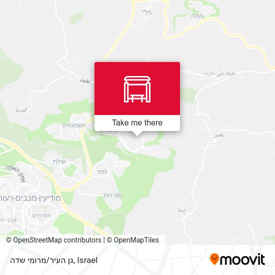 גן העיר/מרומי שדה map