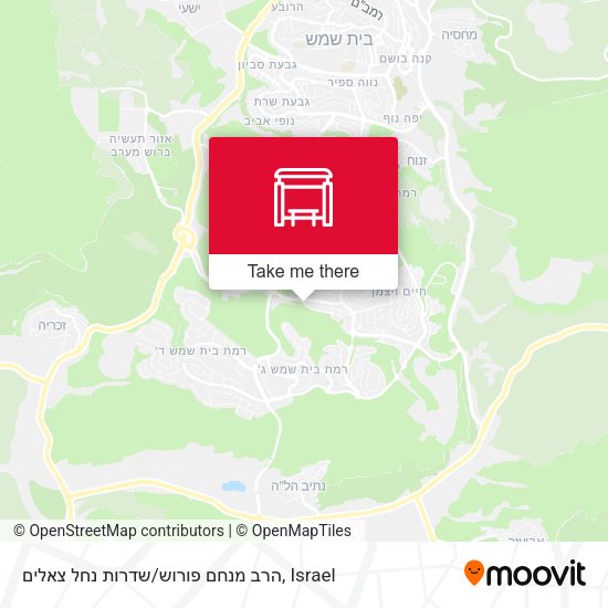 הרב מנחם פורוש/שדרות נחל צאלים map