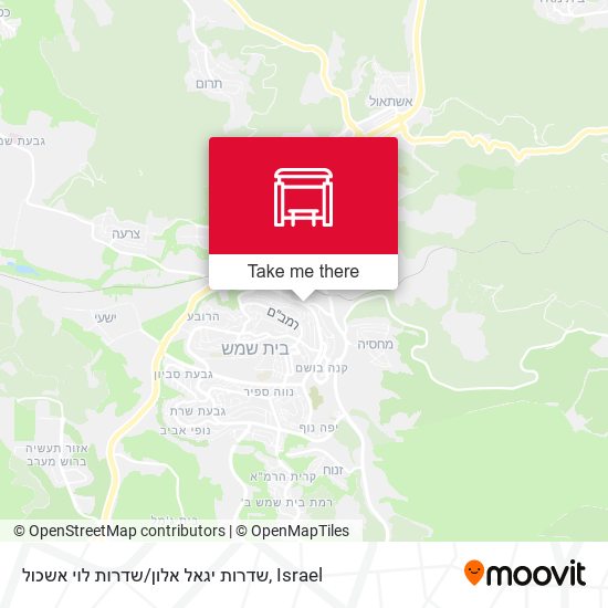 Карта שדרות יגאל אלון / שדרות לוי אשכול
