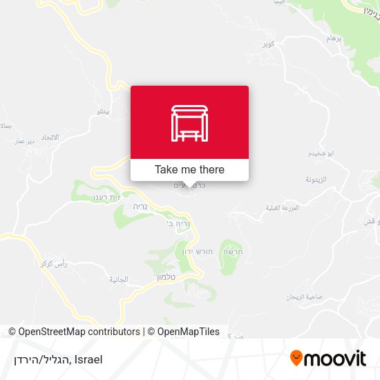 הגליל/הירדן map