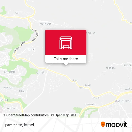 מדבר פארן map