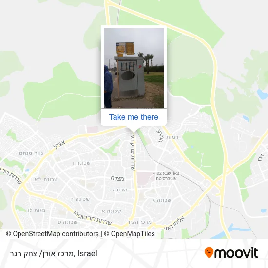 Карта מרכז אורן/יצחק רגר