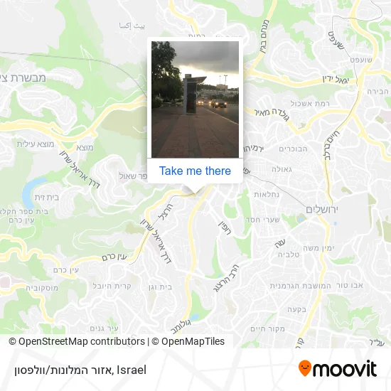 Карта אזור המלונות/וולפסון