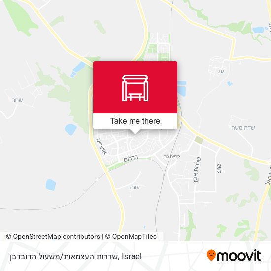 שדרות העצמאות/משעול הדובדבן map