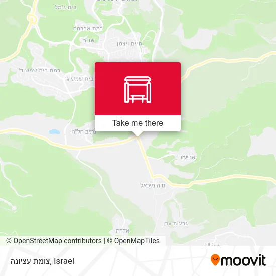 Карта צומת עציונה