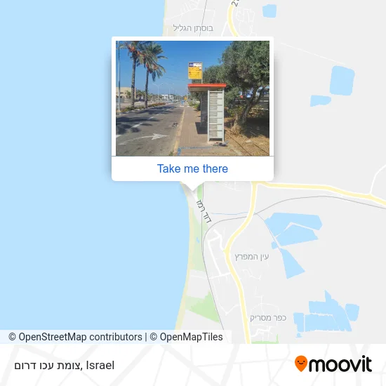 Карта צומת עכו דרום