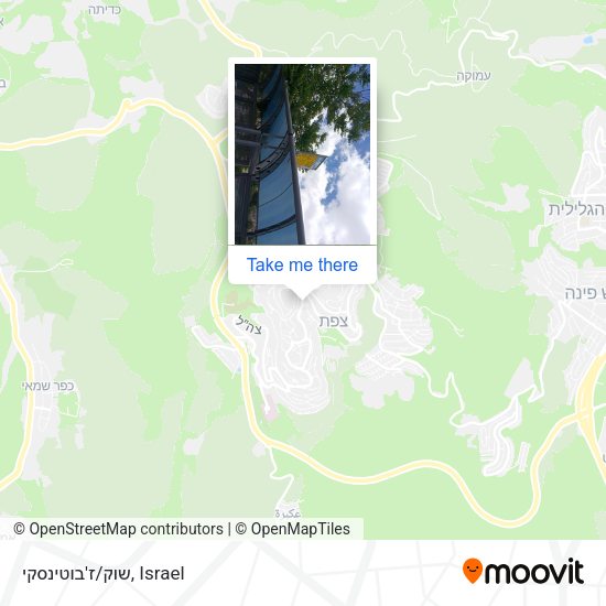 שוק/ז'בוטינסקי map