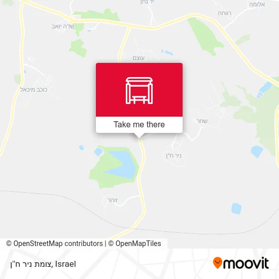 Карта צומת ניר ח''ן