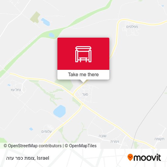 צומת כפר עזה map