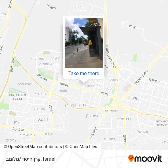 Карта קרן היסוד/גולומב