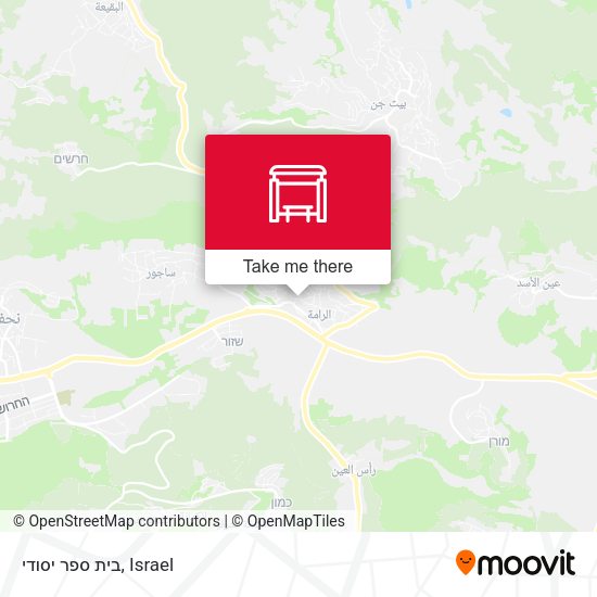 בית ספר יסודי map