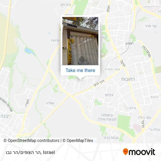 Карта הר הצופים/הר נבו