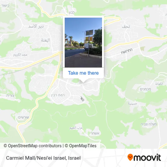 Carmiel Mall/Nesi'ei Israel map