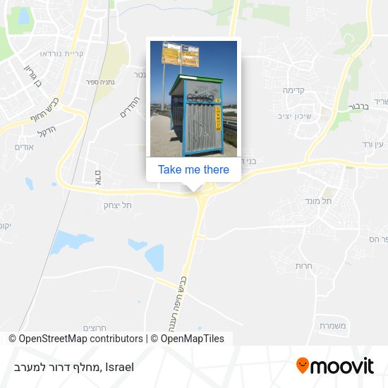 מחלף דרור למערב map