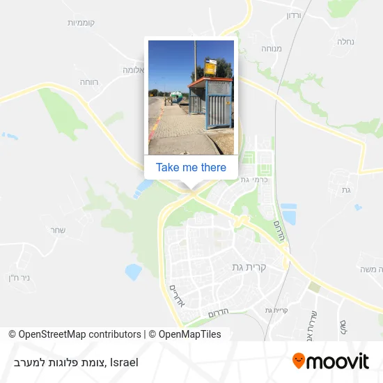 Карта צומת פלוגות למערב