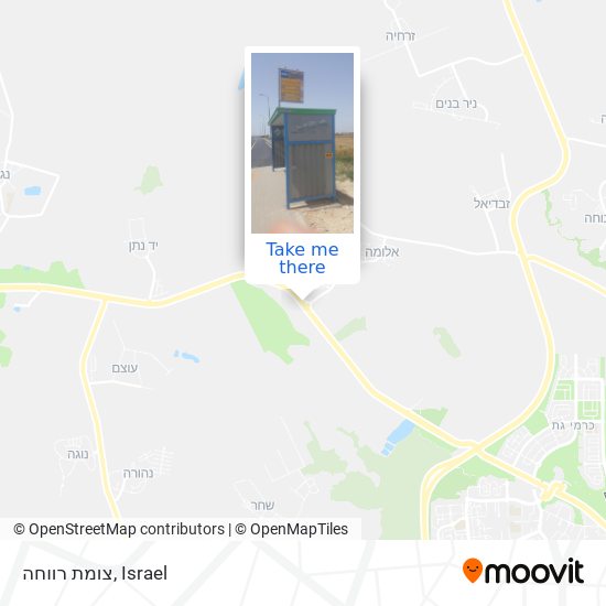 צומת רווחה map