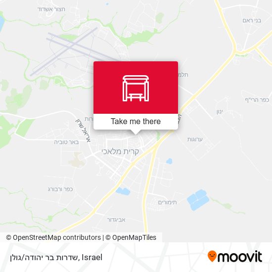 שדרות בר יהודה/גולן map