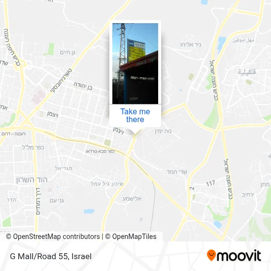 G Mall/Road 55 map