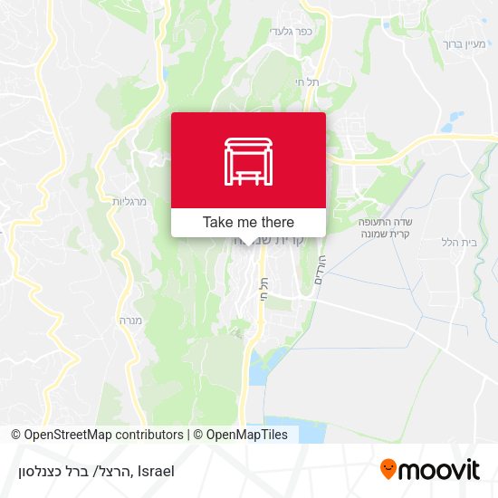 הרצל/ ברל כצנלסון map