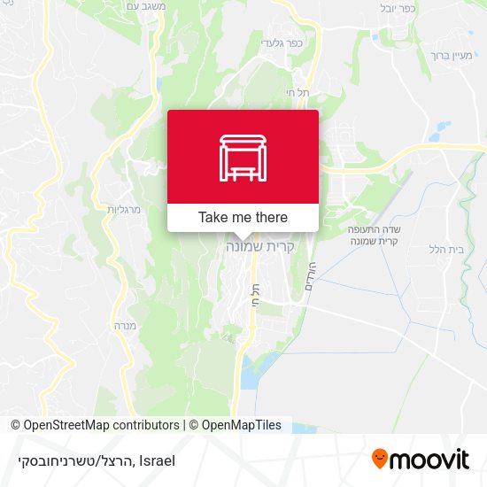 הרצל/טשרניחובסקי map