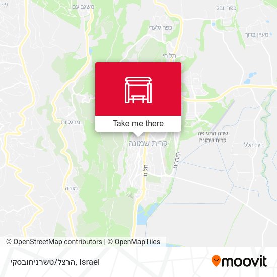 הרצל/טשרניחובסקי map