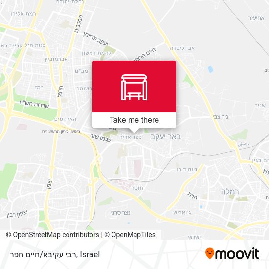 רבי עקיבא/חיים חפר map
