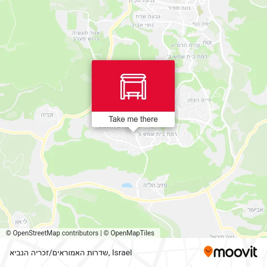 Карта שדרות האמוראים/זכריה הנביא