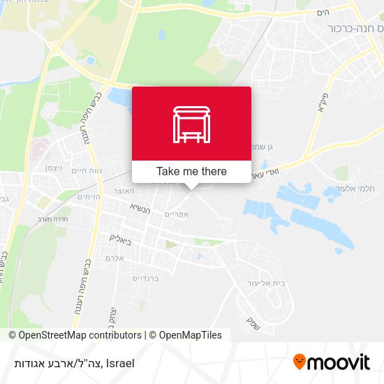 צה''ל/ארבע אגודות map