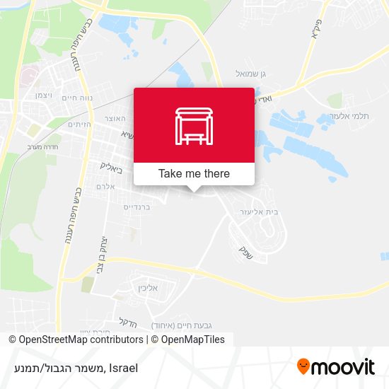 משמר הגבול/תמנע map