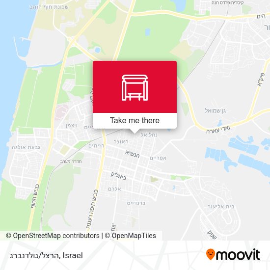 הרצל/גולדנברג map