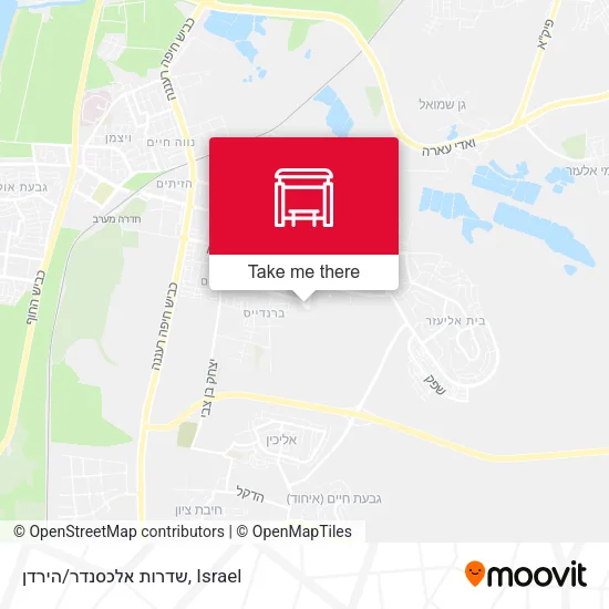 Карта שדרות אלכסנדר/הירדן