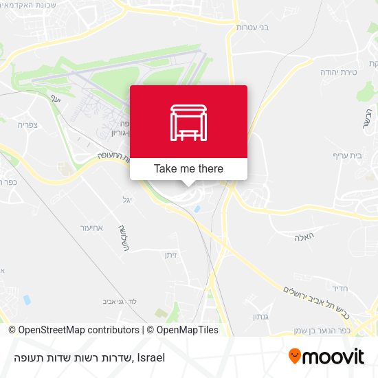 שדרות רשות שדות תעופה map