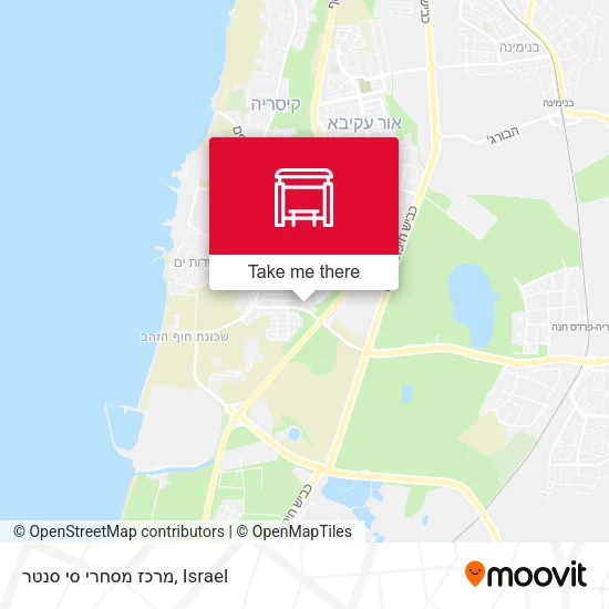 Карта מרכז מסחרי סי סנטר