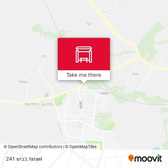 כביש 241 map