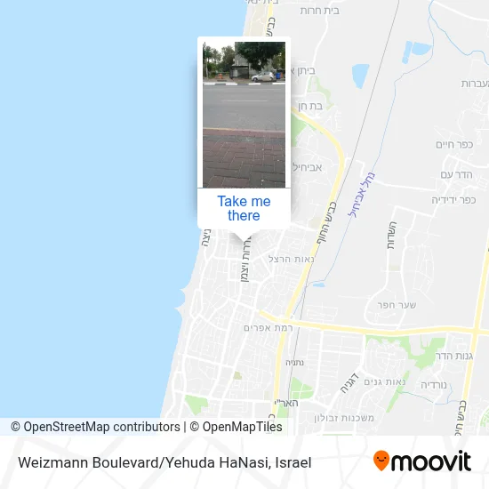 Weizmann Map Weizmann Boulevard / Yehuda HaNasi stop - Live Arrivals, Routes and ...