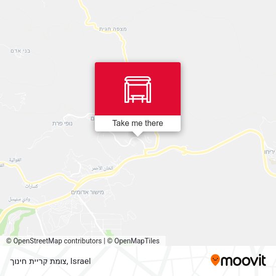 צומת קריית חינוך map