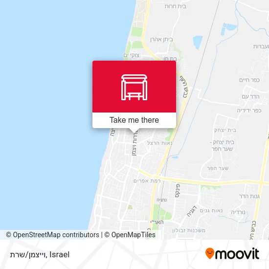 Карта וייצמן/שרת