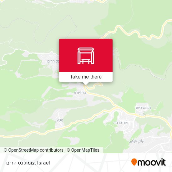 צומת נס הרים map