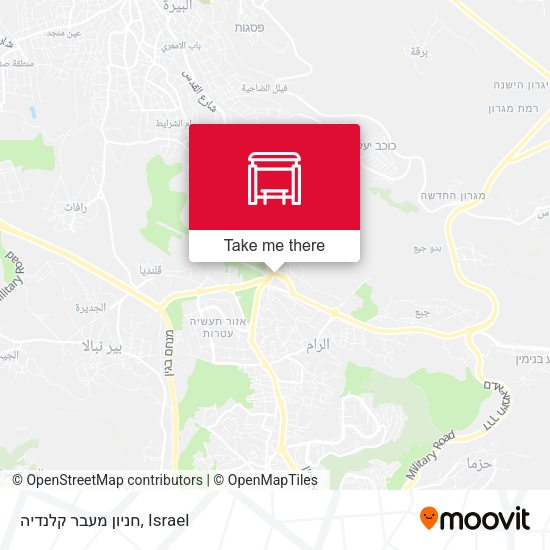 חניון מעבר קלנדיה map