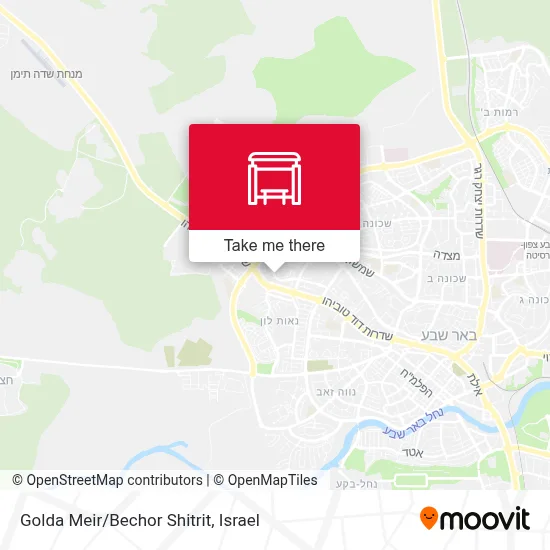 Golda Meir/Bechor Shitrit map