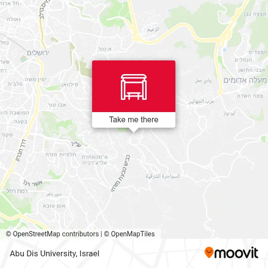 Abu Dis University map