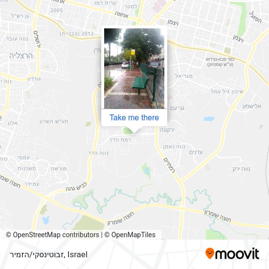 זבוטינסקי/הזמיר map