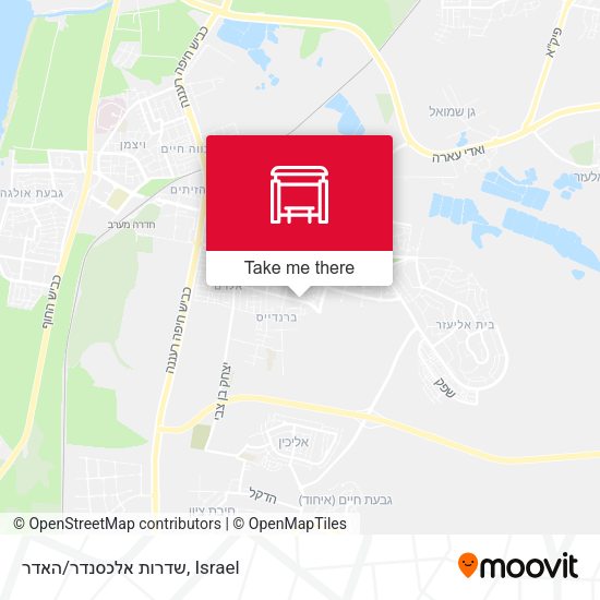 שדרות אלכסנדר/האדר map