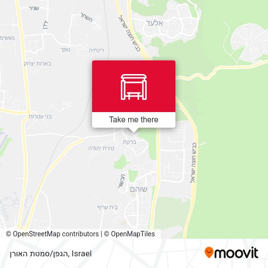 הגפן/סמטת האורן map